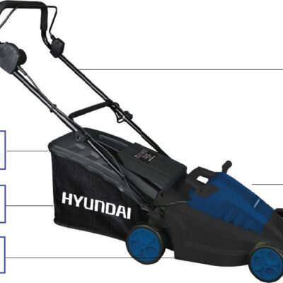 Alternative view of Hyundai LM 1638 Μηχανή Γκαζόν Ηλεκτρική 1600W